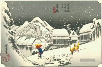 歌川広重 Utagawa Hiroshige Werke - Kanbara Utagawa Hiroshige Ukiyoe
